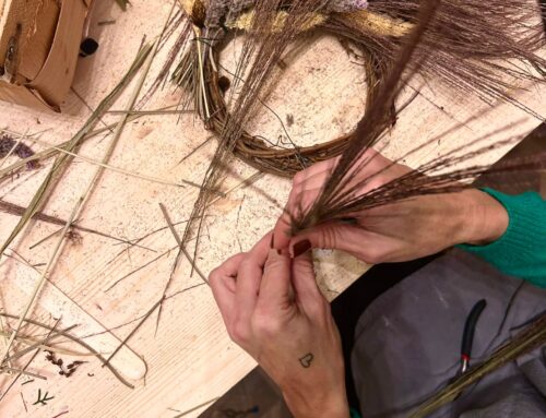 Mini ghirlande di fiori secchi